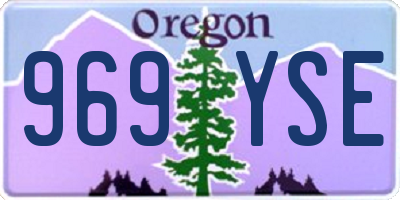 OR license plate 969YSE