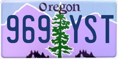 OR license plate 969YST