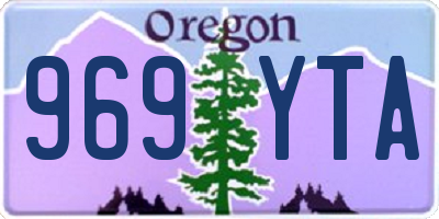 OR license plate 969YTA
