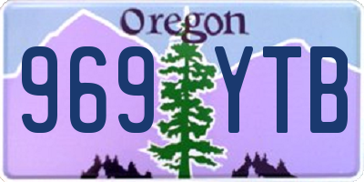 OR license plate 969YTB