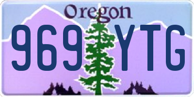 OR license plate 969YTG