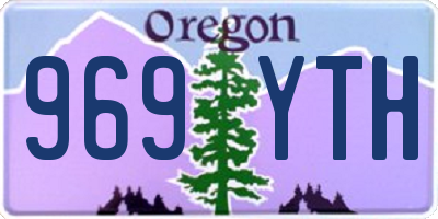 OR license plate 969YTH