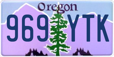 OR license plate 969YTK