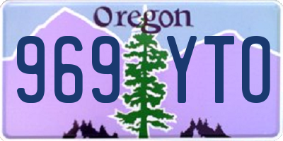 OR license plate 969YTO