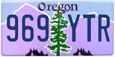OR license plate 969YTR