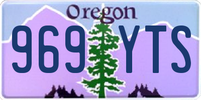 OR license plate 969YTS