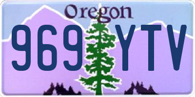 OR license plate 969YTV