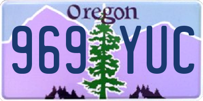 OR license plate 969YUC