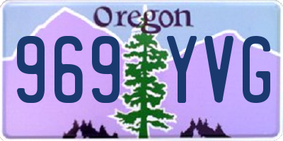 OR license plate 969YVG