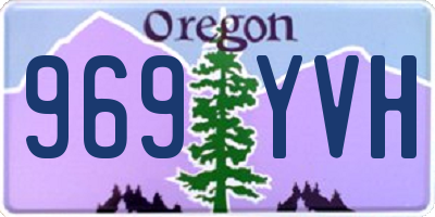 OR license plate 969YVH