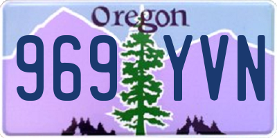 OR license plate 969YVN