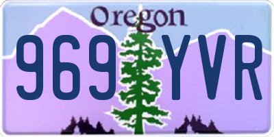OR license plate 969YVR