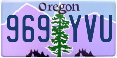 OR license plate 969YVU