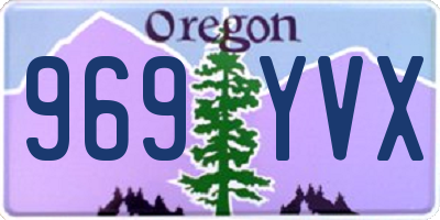 OR license plate 969YVX