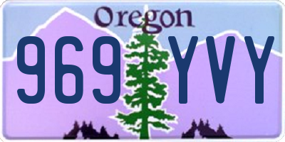 OR license plate 969YVY