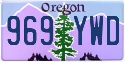 OR license plate 969YWD