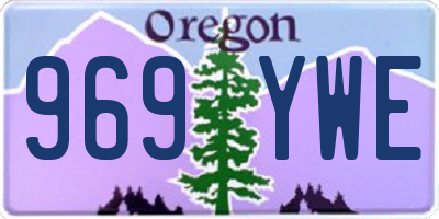 OR license plate 969YWE