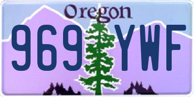 OR license plate 969YWF