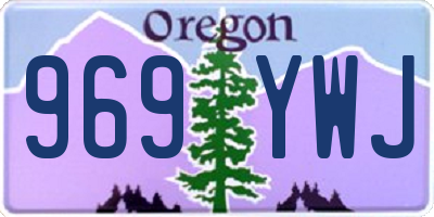 OR license plate 969YWJ