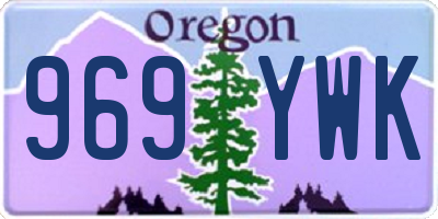 OR license plate 969YWK
