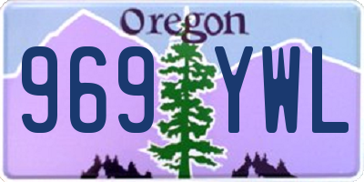 OR license plate 969YWL