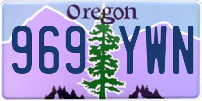 OR license plate 969YWN