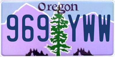 OR license plate 969YWW