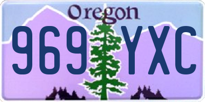 OR license plate 969YXC