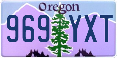 OR license plate 969YXT