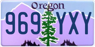 OR license plate 969YXY