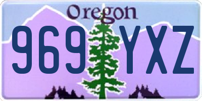 OR license plate 969YXZ