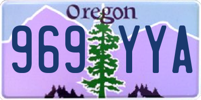 OR license plate 969YYA