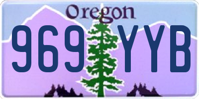 OR license plate 969YYB