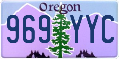 OR license plate 969YYC