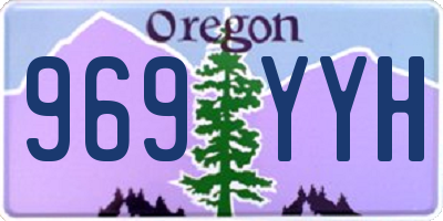 OR license plate 969YYH
