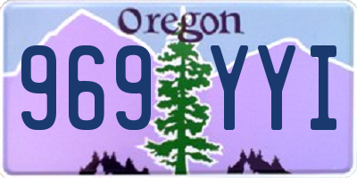 OR license plate 969YYI