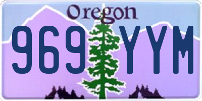 OR license plate 969YYM