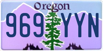 OR license plate 969YYN