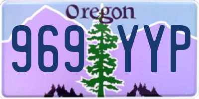 OR license plate 969YYP