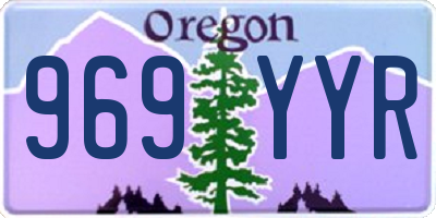 OR license plate 969YYR