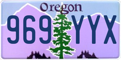 OR license plate 969YYX