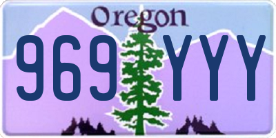OR license plate 969YYY