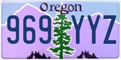 OR license plate 969YYZ