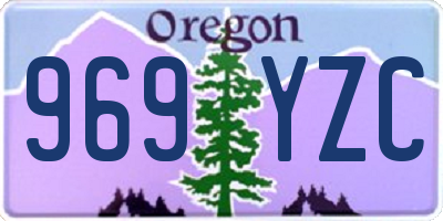 OR license plate 969YZC