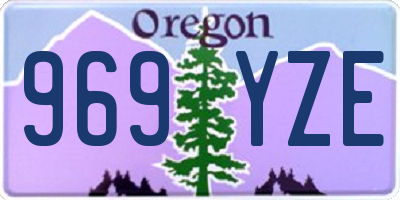 OR license plate 969YZE