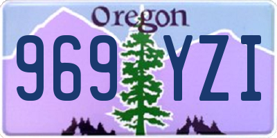 OR license plate 969YZI