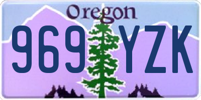 OR license plate 969YZK