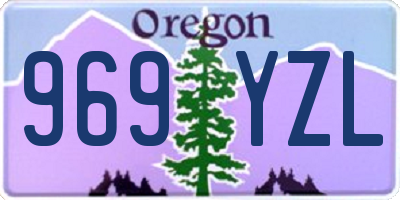 OR license plate 969YZL