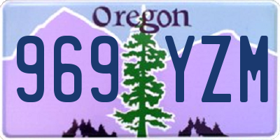 OR license plate 969YZM
