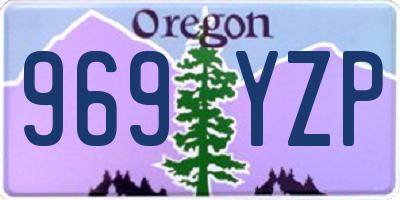 OR license plate 969YZP